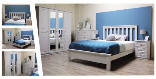 Claddagh Range: Bedroom Furniture / Soft Grey. Claddagh Range: Bedroom Furniture / Soft Grey.
