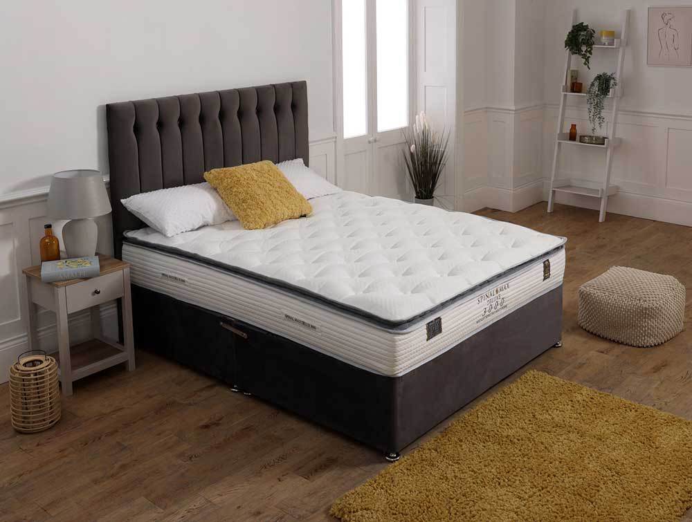 Spinal Max De Lux 3000 / Pillow Top / Rolled Mattress. 3ft, 4ft, 4ft 6ins, 5ft, 6ft.