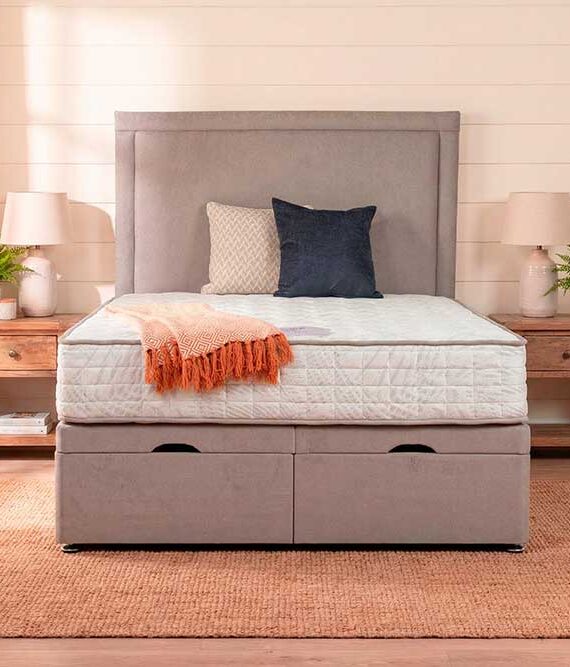 Panama: Premium Ottoman / Full Storage Divan. 3ft, 4ft, 4ft 6ins, 5ft, 6ft.